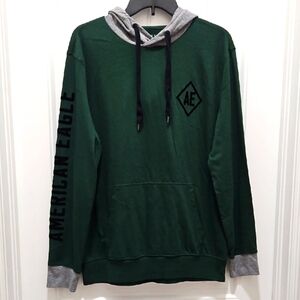 American Eagle Hooded Long Sleeve Shirt